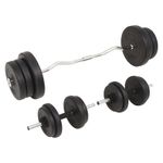 Sport si Outdoor - Fitness - Greutati si echipament - Greutati - Set de haltere si gantere, 60 kg - Infinity.ro