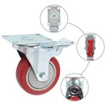 Casa si Gradina - Constructii - Depozitare, transport si protectie - Accesorii echipamente pentru transport si ridicat - Roti pivotante cu frane duble, 4 buc., 100 mm - Infinity.ro