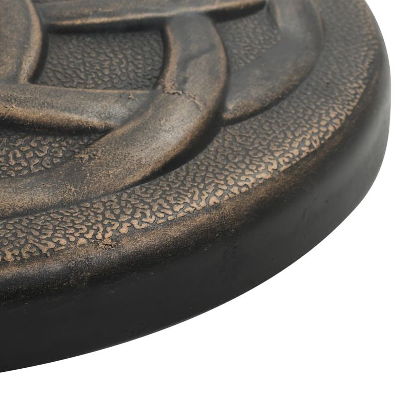 Casa si Gradina - Gradina si terasa - Umbrele si pavilioane - Umbrele - Suport umbrela de soare, bronz, 11 kg, polirasina, rotund - Infinity.ro