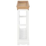 Casa si Gradina - Bucatarie si vesela - Accesorii bar - Carafe si decantoare - Dulap pentru sticle de vin Abreu, alb, 70 x 22,5 x 70,5 cm, MDF - Infinity.ro