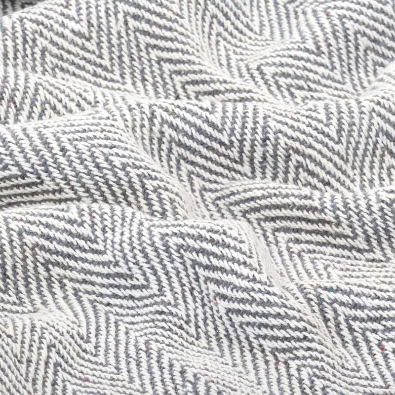 Casa si Gradina - Textile si covoare - Pături și cuverturi - Pături - Patura decorativa model spic, bumbac, 125 x 150 cm, gri - Infinity.ro