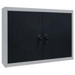 Casa si Gradina - Constructii - Depozitare, transport si protectie - Organizatoare si cutii scule - Dulap de perete pentru unelte gri & negru metal stil industrial - Infinity.ro