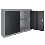 Casa si Gradina - Constructii - Depozitare, transport si protectie - Organizatoare si cutii scule - Dulap de perete pentru unelte gri & negru metal stil industrial - Infinity.ro