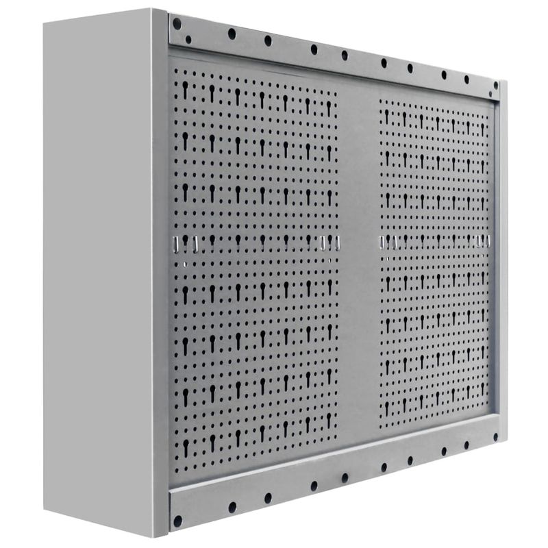 Casa si Gradina - Constructii - Depozitare, transport si protectie - Organizatoare si cutii scule - Dulap de perete pentru unelte gri & negru metal stil industrial - Infinity.ro