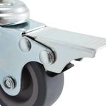Casa si Gradina - Constructii - Depozitare, transport si protectie - Accesorii echipamente pentru transport si ridicat - Roti pivotante cu gaura surub, frane duble, 4 buc., 50 mm - Infinity.ro