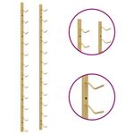 Casa si Gradina - Bucatarie si vesela - Accesorii bar - Suporturi bauturi - Suport sticle de vin montat pe perete, de perete, 12 sticle, auriu, fier - Infinity.ro