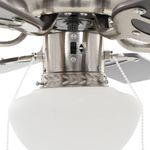 Casa si Gradina - Termice - Climatizare si ventilatie - Ventilator tavan decorativ cu iluminare, 82 cm, maro inchis - Infinity.ro