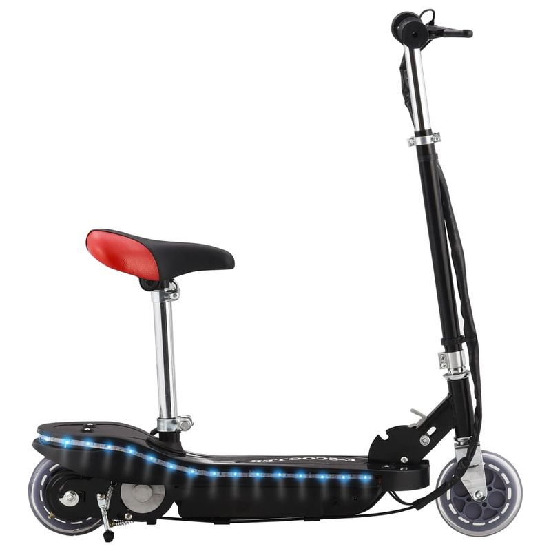 Sport si Outdoor - Role, trotinete si skateboard - Trotinete electrice - Trotineta electrica cu sa si LED-uri, negru, 120 W - Infinity.ro