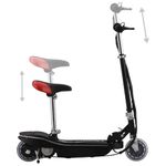 Sport si Outdoor - Role, trotinete si skateboard - Trotinete electrice - Trotineta electrica cu sa si LED-uri, negru, 120 W - Infinity.ro