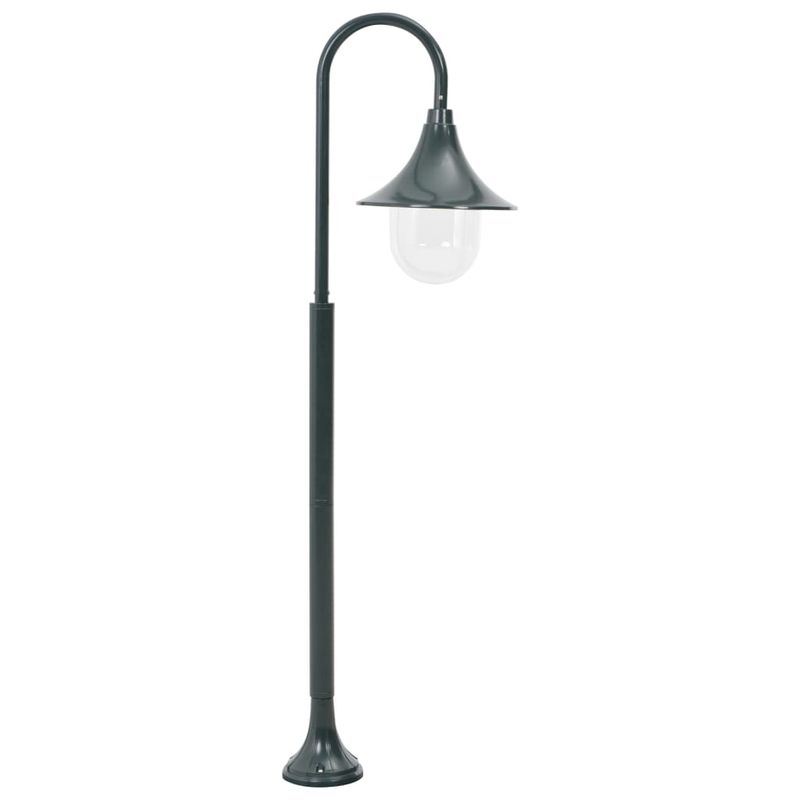 Casa si Gradina - Corpuri si surse de iluminat - Iluminat exterior - Stalpi - Stalp de iluminat pentru gradina, verde inchis, 120 cm, aluminiu, E27 - Infinity.ro