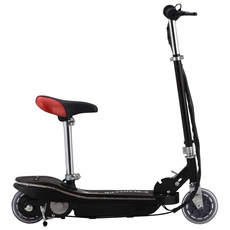 Sport si Outdoor - Role, trotinete si skateboard - Trotinete electrice - Trotineta electrica cu sa si LED-uri, negru, 120 W - Infinity.ro