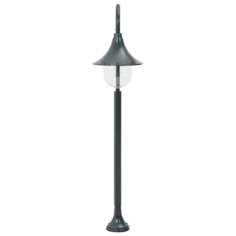 Casa si Gradina - Corpuri si surse de iluminat - Iluminat exterior - Stalpi - Stalp de iluminat pentru gradina, verde inchis, 120 cm, aluminiu, E27 - Infinity.ro