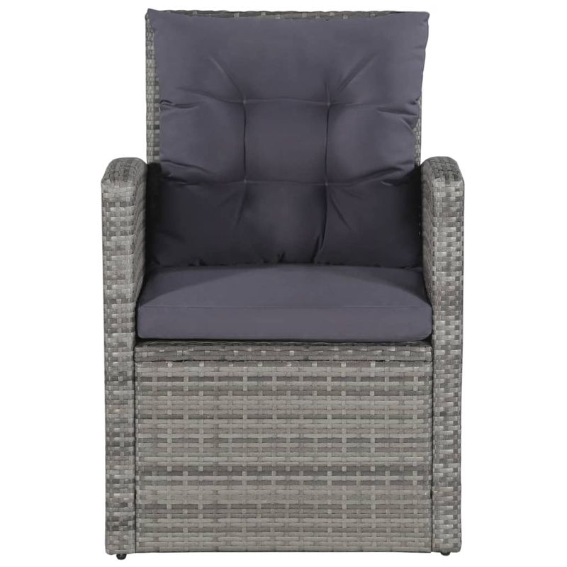Casa si Gradina - Gradina si terasa - Mobilier exterior - Seturi mobila gradina - Set mobilier de exterior cu perne, 6 piese, gri, poliratan - Infinity.ro