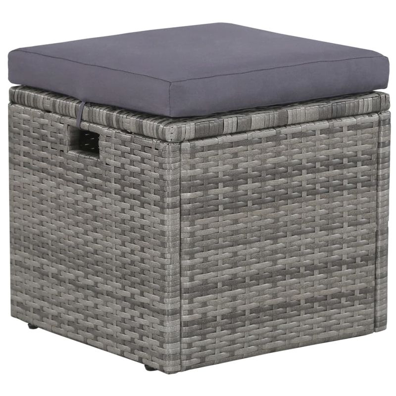 Casa si Gradina - Gradina si terasa - Mobilier exterior - Seturi mobila gradina - Set mobilier de exterior cu perne, 6 piese, gri, poliratan - Infinity.ro