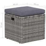 Casa si Gradina - Gradina si terasa - Mobilier exterior - Seturi mobila gradina - Set mobilier de exterior cu perne, 6 piese, gri, poliratan - Infinity.ro