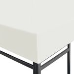 Casa si Gradina - Gradina si terasa - Umbrele si pavilioane - Pavilioane - Acoperis de pavilion, 310 g/m², alb crem, 4 x 3 m - Infinity.ro