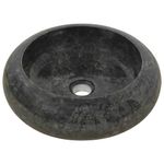 Casa si Gradina - Sanitare - Lavoar baie si accesorii - Lavoare si piedestale - Chiuveta, negru, 40 x 12 cm, marmura - Infinity.ro