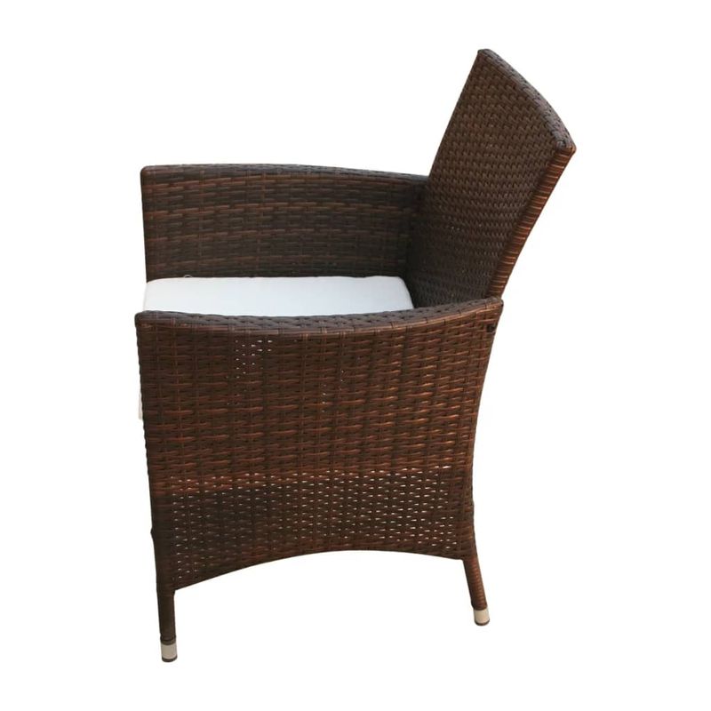 Casa si Gradina - Gradina si terasa - Mobilier exterior - Seturi mobila gradina - Set mobilier de exterior cu perne, 9 piese, maro, poliratan - Infinity.ro