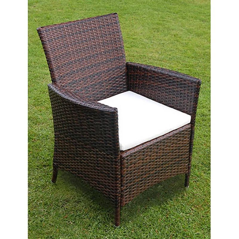 Casa si Gradina - Gradina si terasa - Mobilier exterior - Seturi mobila gradina - Set mobilier de exterior cu perne, 9 piese, maro, poliratan - Infinity.ro