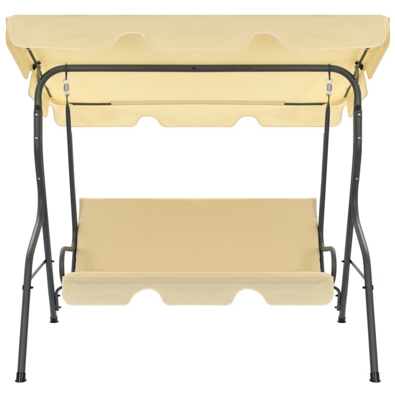 Casa si Gradina - Gradina si terasa - Balansoare si hamace - Balansoare - Balansoar de gradina, alb crem, 170 x 110 x 153 cm - Infinity.ro