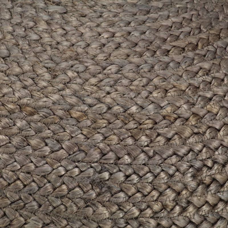 Casa si Gradina - Mobilier - Scaune si fotolii - Tabureti - Taburet lucrat manual, gri deschis, 45 x 30 cm, iuta - Infinity.ro