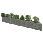 Casa si Gradina - Gradina si terasa - Garduri, panouri si accesorii - Perete gabion, otel galvanizat, 450 x 30 x 50 cm - Infinity.ro