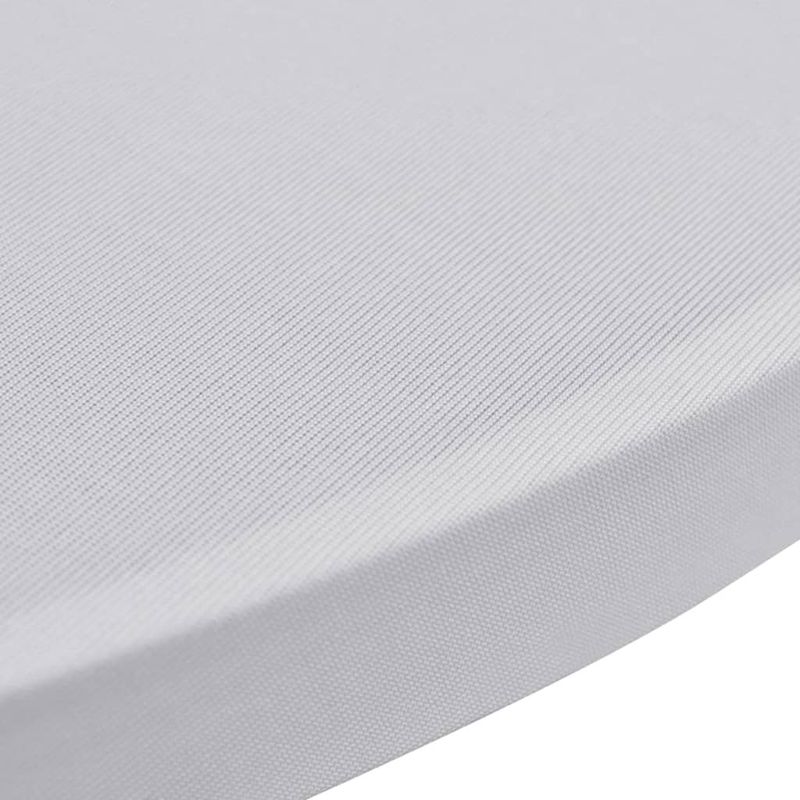 Casa si Gradina - Textile si covoare - Huse pentru mobilier - Husa elastica pentru masa, 4 buc., alb, elastic, mărime 60 cm - Infinity.ro
