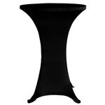 Casa si Gradina - Textile si covoare - Huse pentru mobilier - Husa elastica pentru masa, 4 buc., negru, elastic - Infinity.ro