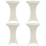 Casa si Gradina - Textile si covoare - Huse pentru mobilier - Husa elastica pentru masa, 4 buc., crem, Ø60 cm, elastic - Infinity.ro