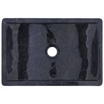 Casa si Gradina - Sanitare - Lavoar baie si accesorii - Lavoare si piedestale - Chiuveta, negru extralucios, 45x30x12 cm, marmura - Infinity.ro