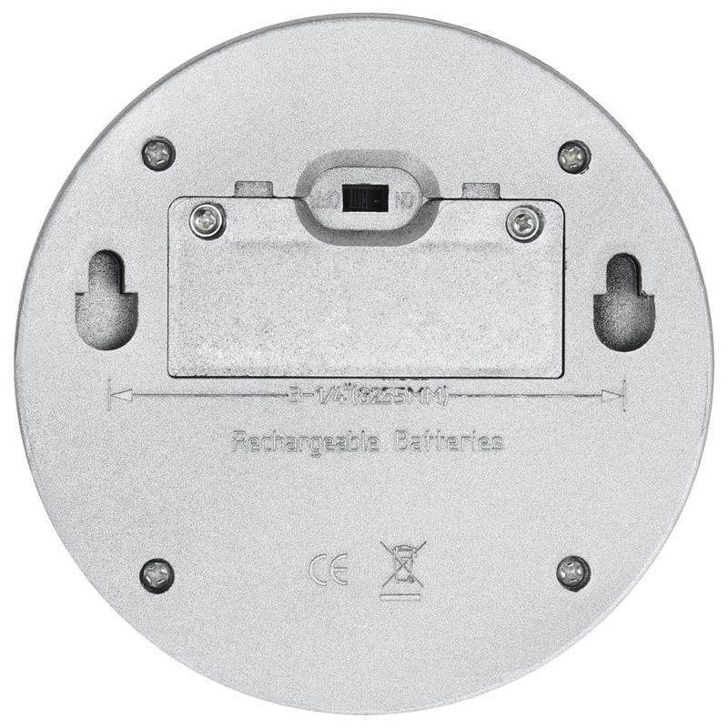 Casa si Gradina - Corpuri si surse de iluminat - Iluminat exterior - Lampi solare - Lampi solare de perete exterior 24 buc. argintiu rotund LED - Infinity.ro