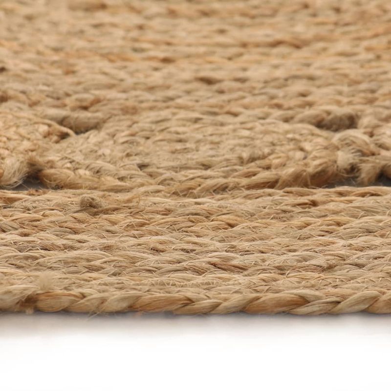 Casa si Gradina - Textile si covoare - Covoare - Covoare casa - Covor din iuta cu design impletit, 90 cm rotund - Infinity.ro