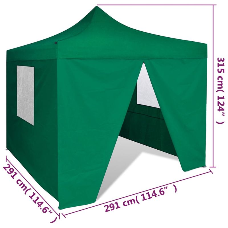 Casa si Gradina - Gradina si terasa - Umbrele si pavilioane - Pavilioane - Cort pliabil 3 x 3 m cu 4 pereti, verde - Infinity.ro