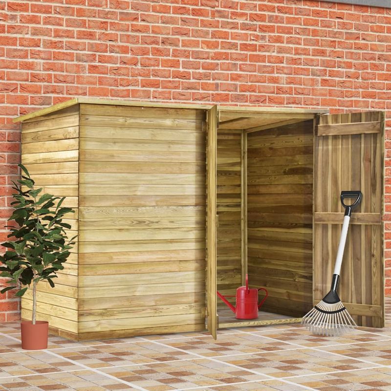 Casa si Gradina - Gradina si terasa - Casute de gradina - Magazie unelte de gradina, 232x110x170 cm, lemn pin tratat - Infinity.ro