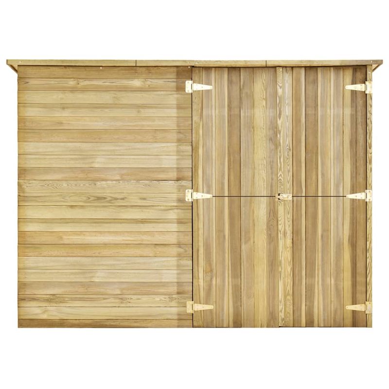 Casa si Gradina - Gradina si terasa - Casute de gradina - Magazie unelte de gradina, 232x110x170 cm, lemn pin tratat - Infinity.ro