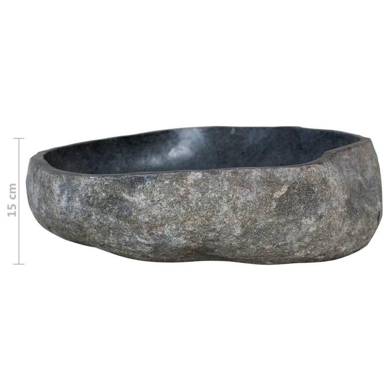 Casa si Gradina - Mobilier - Comode si corpuri - Masute de toaleta - Dulap de toaleta, lemn masiv de tec, chiuveta din piatra de rau - Infinity.ro
