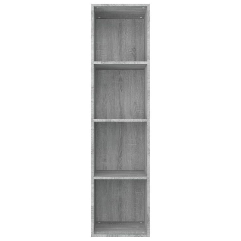 Casa si Gradina - Mobilier - Biblioteci si rafturi - Biblioteci - Biblioteca/Comoda TV, gri sonoma, 36x30x143 cm, lemn prelucrat - Infinity.ro