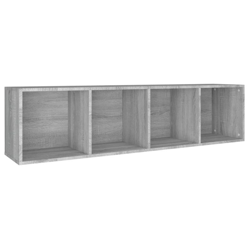 Casa si Gradina - Mobilier - Biblioteci si rafturi - Biblioteci - Biblioteca/Comoda TV, gri sonoma, 36x30x143 cm, lemn prelucrat - Infinity.ro
