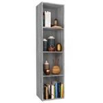 Casa si Gradina - Mobilier - Biblioteci si rafturi - Biblioteci - Biblioteca/Comoda TV, gri sonoma, 36x30x143 cm, lemn prelucrat - Infinity.ro