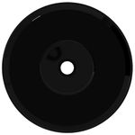 Casa si Gradina - Sanitare - Lavoar baie si accesorii - Lavoare si piedestale - Chiuveta din ceramica de portelan, rotunda, negru - Infinity.ro