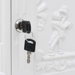 Casa si Gradina - Constructii - Depozitare, transport si protectie - Cutii postale - Cutie postala cu picior, aluminiu, vintage, inoxidabila, alb - Infinity.ro