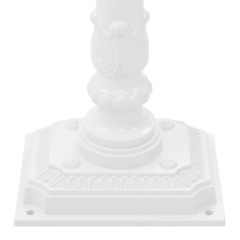 Casa si Gradina - Constructii - Depozitare, transport si protectie - Cutii postale - Cutie postala cu picior, aluminiu, vintage, inoxidabila, alb - Infinity.ro