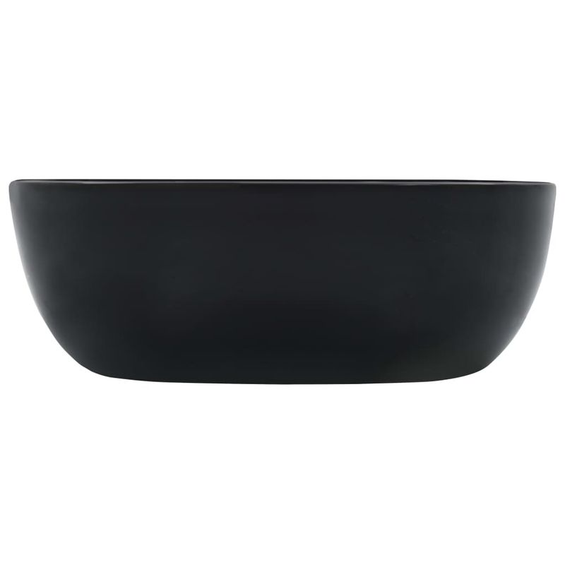 Casa si Gradina - Sanitare - Lavoar baie si accesorii - Lavoare si piedestale - Chiuveta de baie, negru, 42,5x42,5x14,5 cm, ceramica - Infinity.ro