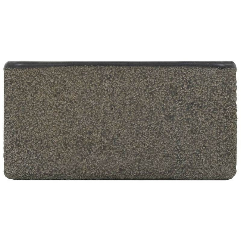 Casa si Gradina - Sanitare - Lavoar baie si accesorii - Lavoare si piedestale - Chiuveta, negru, 30 x 30 x 15 cm, piatra de rau - Infinity.ro