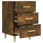 Casa si Gradina - Mobilier - Comode si corpuri - Noptiere - Noptiera, stejar fumuriu, 40x40x66 cm, lemn compozit - Infinity.ro