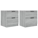 Casa si Gradina - Mobilier - Comode si corpuri - Noptiere - Noptiera, 2 buc., gri sonoma, lemn prelucrat - Infinity.ro