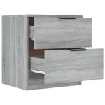 Casa si Gradina - Mobilier - Comode si corpuri - Noptiere - Noptiera, 2 buc., gri sonoma, lemn prelucrat - Infinity.ro