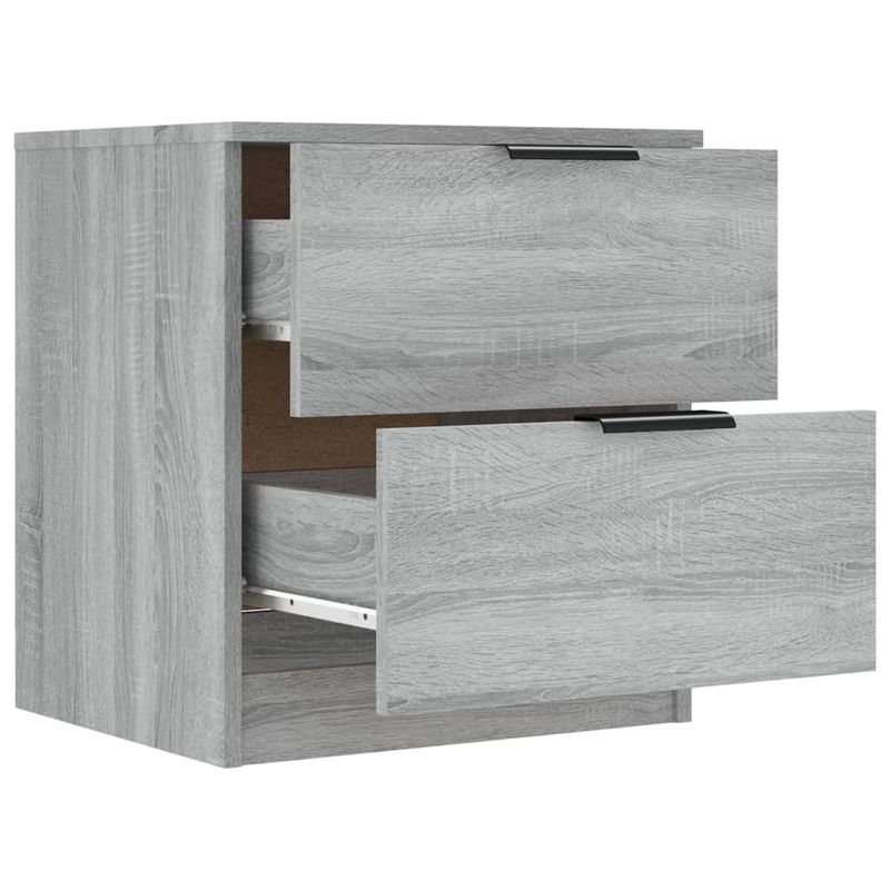Casa si Gradina - Mobilier - Comode si corpuri - Noptiere - Noptiera, 2 buc., gri sonoma, lemn prelucrat - Infinity.ro