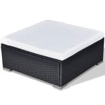 Casa si Gradina/Gradina si terasa/Mobilier exterior/Seturi mobila gradina - Set mobilier de gradina cu perne, 5 piese, negru, poliratan - Infinity.ro