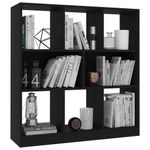 Casa si Gradina - Mobilier - Biblioteci si rafturi - Biblioteci - Biblioteca, negru, 97,5x29,5x100 cm, PAL - Infinity.ro